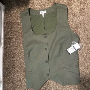 Sofia by Sofia Vergara Olive Vest